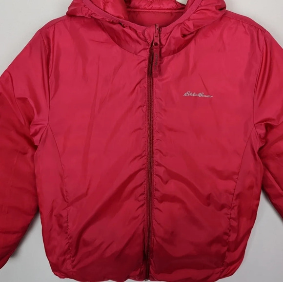 Eddie Bauer Girls sz.L 14/16 Fleece Hooded Jacket Goose Down Coat Lot Set Bundle - Picture 9 of 16